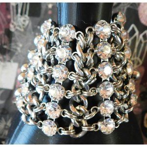 Rhinestone Chain Beaded Bracelet